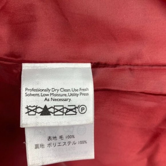 Eddie Bauer Vintage Red Plaid Blazer Wool Academic Professor Holiday Christmas L - Picture 13 of 13